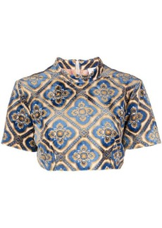 ETRO Printed cropped top