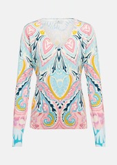 Etro Printed silk-blend sweater