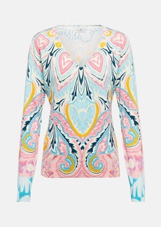 Etro Printed silk-blend sweater