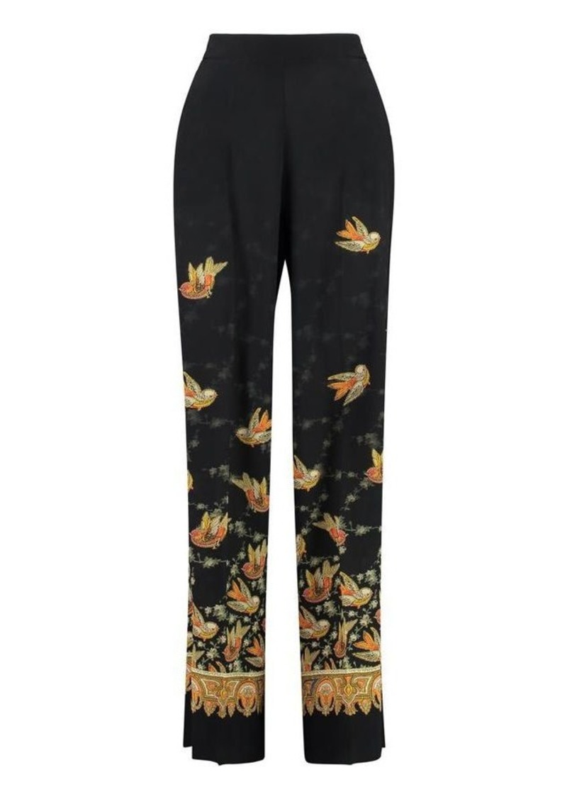 ETRO PRINTED WIDE-LEG TROUSERS