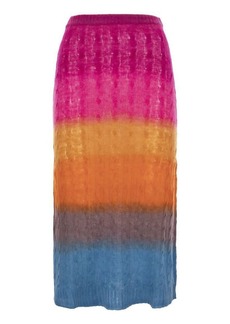 ETRO Shaded wool pencil skirt