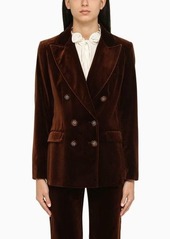 ETRO velvet double-breasted jacket