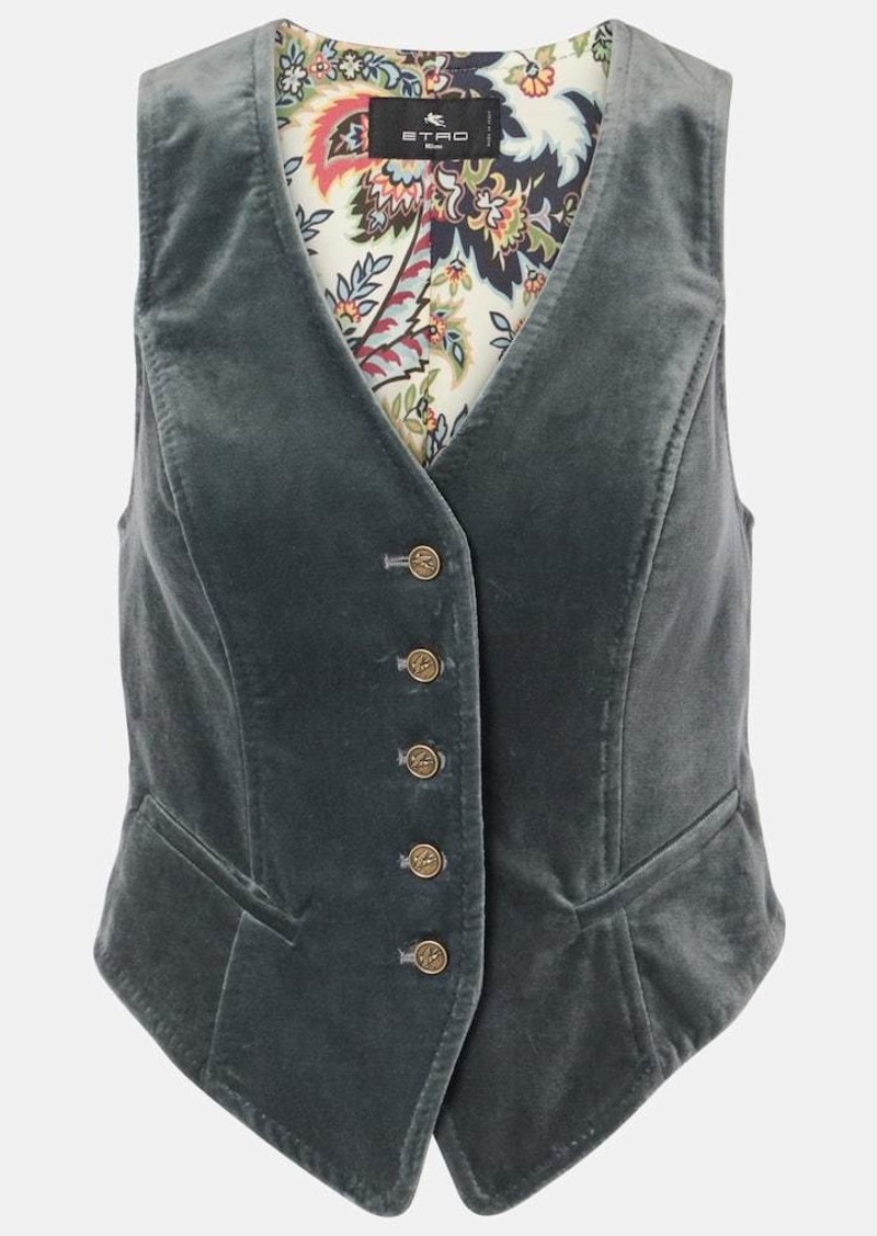 Etro Velvet vest