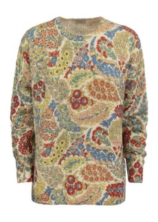 ETRO Wool and alpaca jumper with print