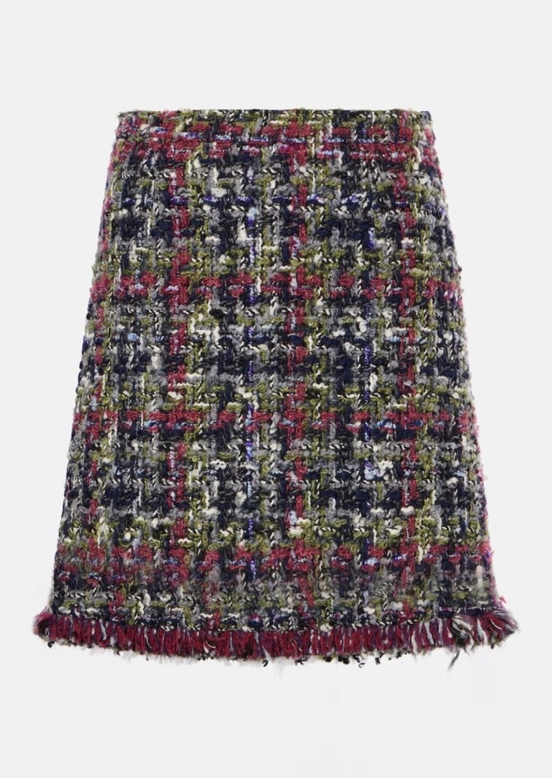 Etro Wool-blend tweed miniskirt