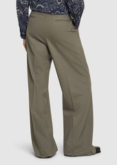 Etro Extra Wide Pleated Wool Pants