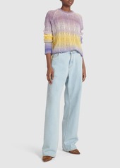 Etro Faded Mohair Blend Crewneck Sweater