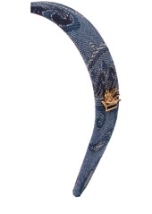 Etro Fiore Denim Headband