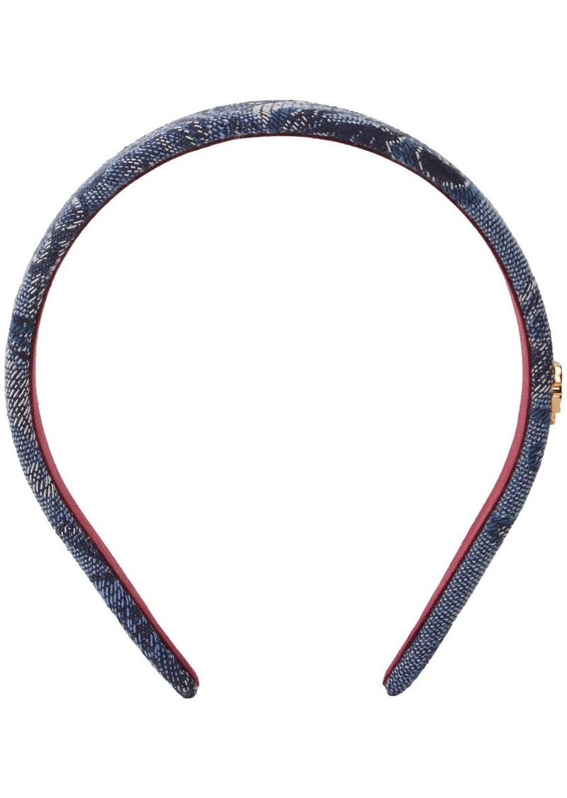 Etro Fiore Denim Headband