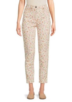 Etro Floral & Paisley Ankle Skinny Jeans