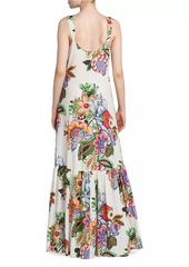 Etro Floral Cotton & Silk Maxi Dress