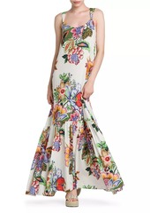 Etro Floral Cotton & Silk Maxi Dress