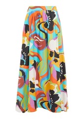 Etro Floral cotton maxi skirt