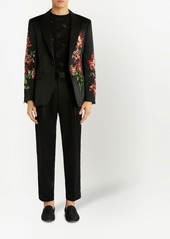 Etro floral-embroidered single-breasted blazer
