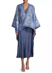 Etro Floral Jacquard Cape