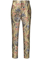 Etro floral-jacquard tailored trousers