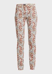 Etro Floral Paisley-Print Straight-Leg Jeans