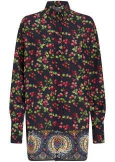 Etro floral-print shirt dress
