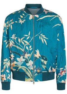 Etro floral-print silk bomber jacket