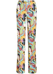 Etro floral-print straight-leg trousers