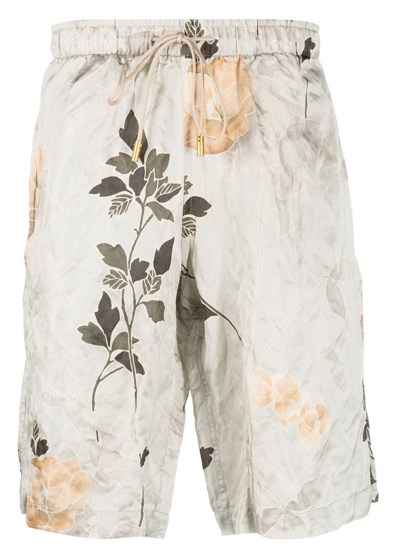 Etro floral-print swim shorts