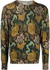 Etro floral-print wool jumper
