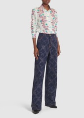 Etro Floral Printed Cotton Long Sleeve Shirt