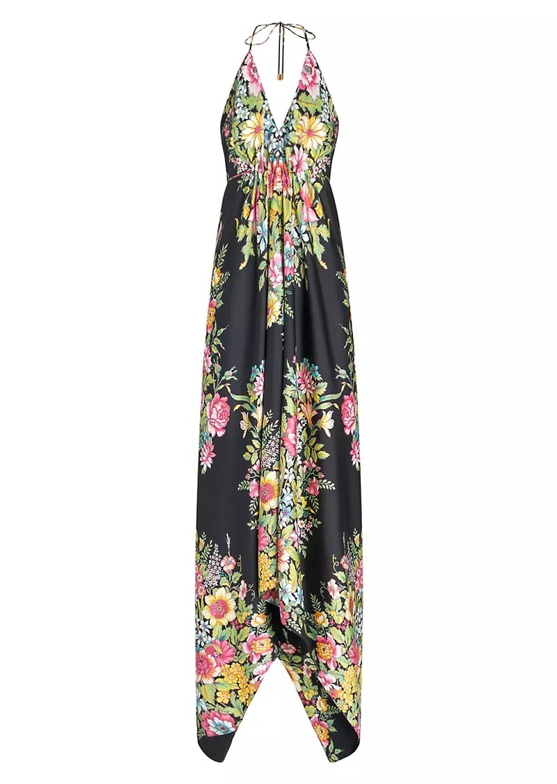 Etro Floral Silk Beach Dress