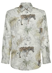 Etro Forest Print Cotton Poplin Shirt
