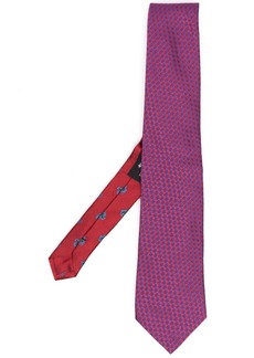 Etro geometric-jacquard silk tie