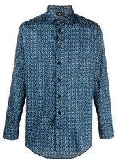 Etro geometric-pattern long-sleeve shirt