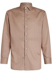 Etro geometric-pattern long-sleeve shirt