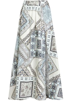 Etro geometric print cotton skirt