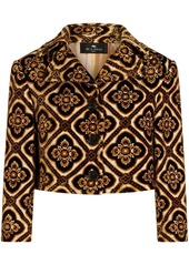 Etro geometric-print cropped jacket