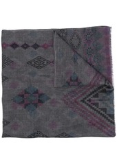 Etro geomtric-print linen scarf
