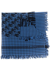 Etro gingham-check print scarf