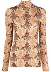 Etro graphic-print high-neck T-shirt