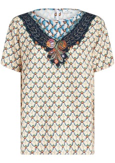 Etro graphic-print short-sleeved blouse