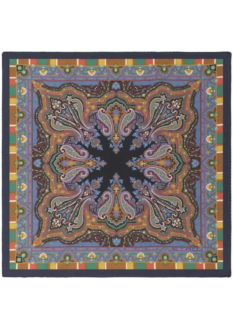 Etro paisley-print silk pocket square