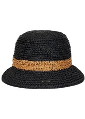 Etro Hand-knitted Viscose Raffia Bucket Hat