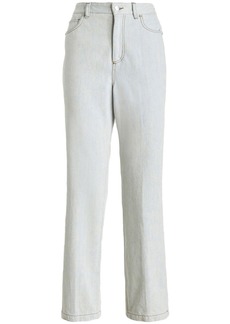 Etro high-rise cropped jeans