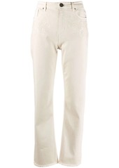 Etro high rise embroidered jeans