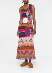 Etro intarsia knit long dress