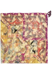 Etro jacquard jewel tassel shawl