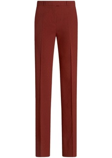 Etro jacquard straight-leg tailored trousers