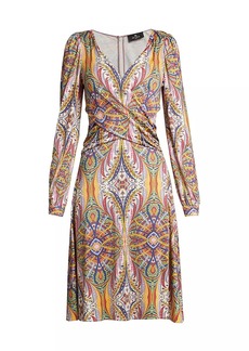 Etro Kaleidoscope Paisley Midi-Dress