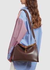 Etro Large Vela Braided Leather Bag