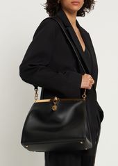 Etro Large Vela Leather Shoulder Bag