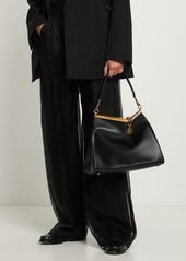 Etro Large Vela Leather Shoulder Bag