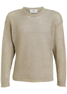 Etro Linen Knit Crewneck Sweater